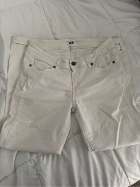 PAIGE Cream Straight-Leg Women's Jeans